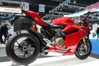 The Ducati 1199 Panigale at the 33rd Bangkok International Motorshow. More information about the Ducati 1199 Panigale can be found here: [story:New-2012-Ducati-1199-Panigale_Superbike The New 2012 Ducati 1199 Panigale - Superbike Evolution].