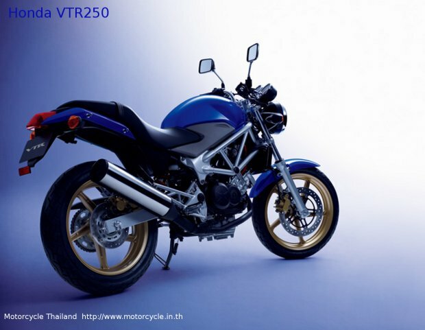 Honda VTR250 Motorcycle - Blue