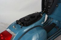The under the seat fuel-tank of the LML Stella Classic Scooter